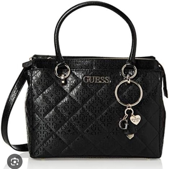 Guess Satchel/Crossbody Black Bag - Picture 2 of 9